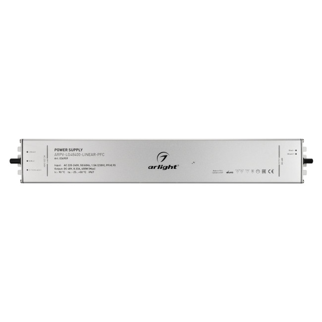 Блок питания Arlight ARPV-LG48400-LINEAR-PFC 48V 8.33A 400W 036959 Блок питания Arlight ARPV-LG48400-LINEAR-PFC 48V 8.33A 400W 036959