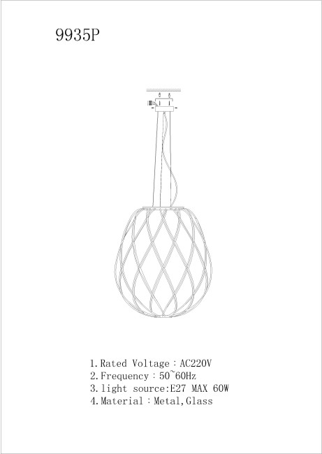 Подвесной светильник iLamp Cento 9935P/1-D300 CL Подвесной светильник iLamp Cento 9935P/1-D300 CL