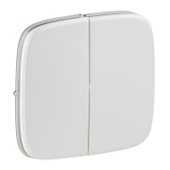 Лицевая панель Legrand Valena Allure выключателя двухклавишного жемчуг 755029