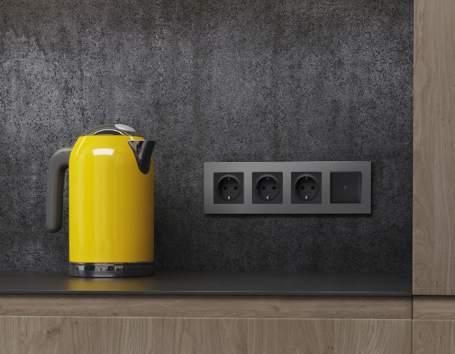 Рамка двухместная Ambrella Volt Qubi AF250652 Рамка двухместная Ambrella Volt Qubi AF250652