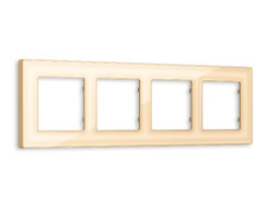 Рамка четырехместная Ambrella Volt Arctic AF580604 Рамка четырехместная Ambrella Volt Arctic AF580604