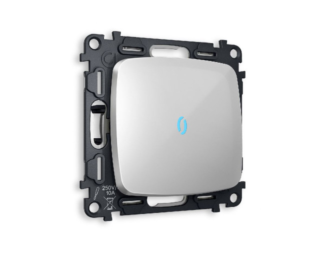 Комплект механизма 1-кл проходного выключателя с подсветкой Ambrella Volt Omega MO402040