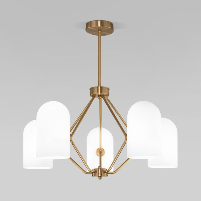 Люстра на штанге Eurosvet Bambola 60157/5 латунь a065045 Люстра на штанге Eurosvet Bambola 60157/5 латунь a065045