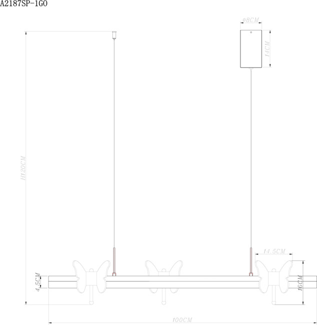 Подвесной светильник Arte Lamp Darcy A2187SP-1GO Подвесной светильник Arte Lamp Darcy A2187SP-1GO