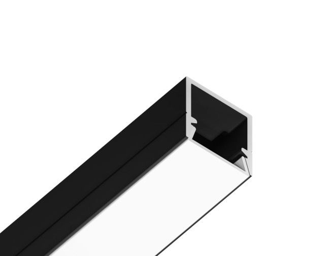 Алюминиевый профиль накладной 10*10 для светодиодной ленты до 8мм Ambrella Light Illumination GP1650BK Алюминиевый профиль накладной 10*10 для светодиодной ленты до 8мм Ambrella Light Illumination GP1650BK