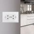 Розетка двойная с/з и шторками Arte Milano SET06-double-40-2 white