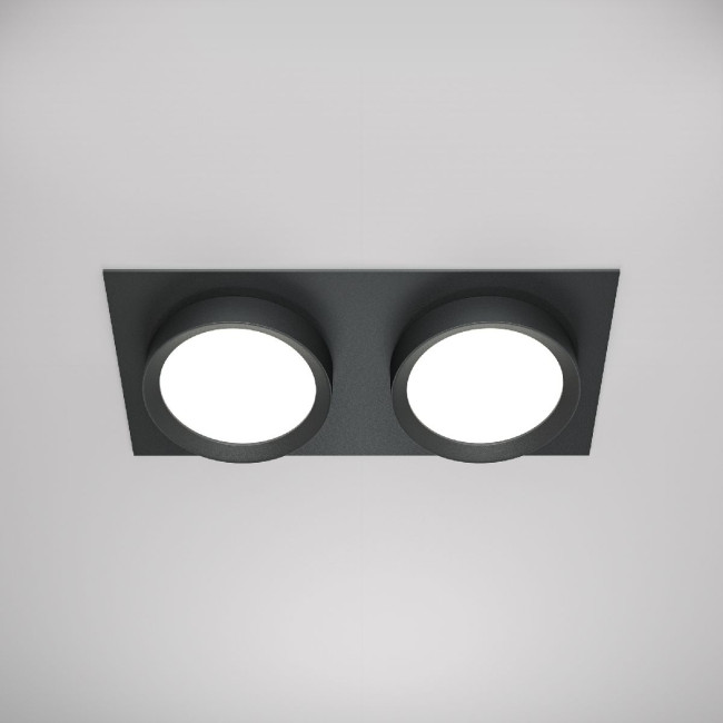 Встраиваемый светильник Maytoni Hoop DL086-02-GX53-SQ-B