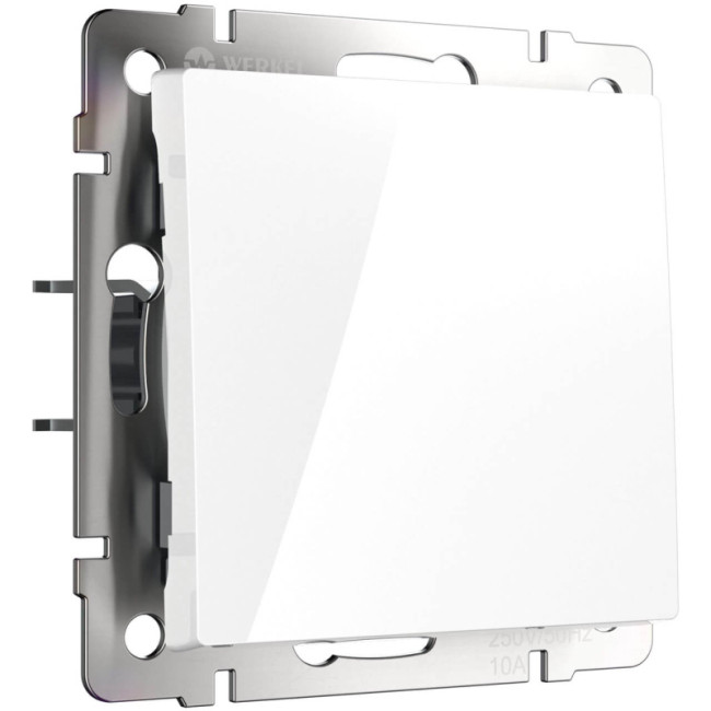 Выключатель одноклавишный проходной Werkel белый W1112001 4690389155055 Выключатель одноклавишный проходной Werkel белый W1112001 4690389155055