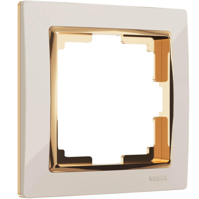 Рамка на 1 пост Werkel Snabb слоновая кость/золото W0011932 4690389160691 Рамка на 1 пост Werkel Snabb слоновая кость/золото W0011932 4690389160691