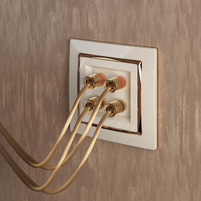 Рамка на 1 пост Werkel Snabb слоновая кость/золото W0011932 4690389160691 Рамка на 1 пост Werkel Snabb слоновая кость/золото W0011932 4690389160691