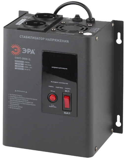 Стабилизатор напряжения настенный Эра СННТ-2000-Ц Б0020168 Стабилизатор напряжения настенный Эра СННТ-2000-Ц Б0020168