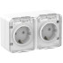 Розетка 2-ая с/з со шт., 16А 250B IP54 Systeme Electric AtlasDesign Profi54 ATN540126 Розетка 2-ая с/з со шт., 16А 250B IP54 Systeme Electric AtlasDesign Profi54 ATN540126