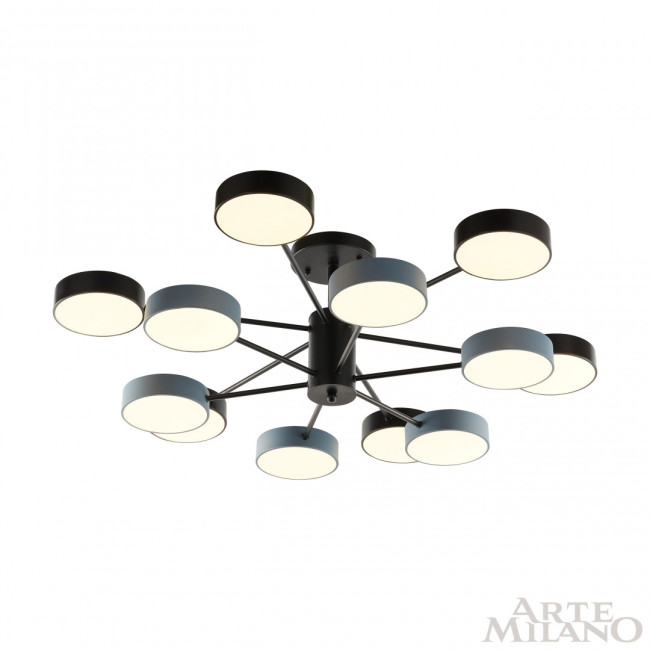 Люстра на штанге Arte Milano Ferrara 250906/12B Bk/Gr