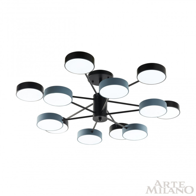 Люстра на штанге Arte Milano Ferrara 250906/12B Bk/Gr