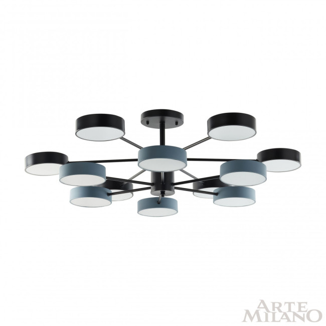 Люстра на штанге Arte Milano Ferrara 250906/12B Bk/Gr
