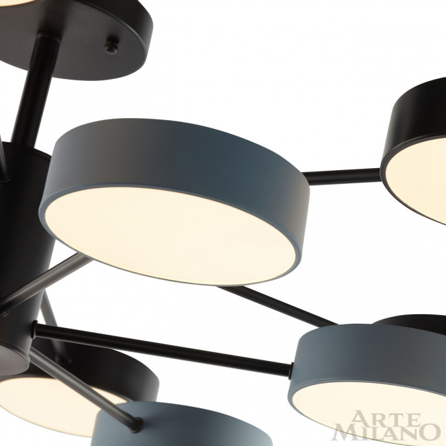 Люстра на штанге Arte Milano Ferrara 250906/12B Bk/Gr