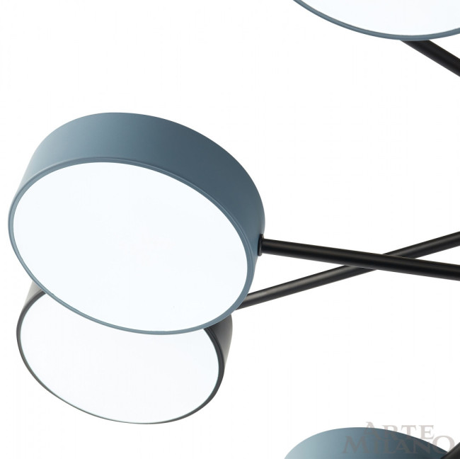 Люстра на штанге Arte Milano Ferrara 250906/12B Bk/Gr