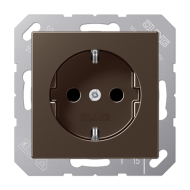 Розетка 2K+З со шторками Jung A1520KIMO