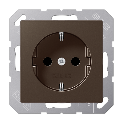 Розетка 2K+З со шторками Jung A1520KIMO Розетка 2K+З со шторками Jung A1520KIMO