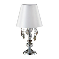 Настольная лампа Crystal Lux Mercedes LG1 Chrome/Smoke Настольная лампа Crystal Lux Mercedes LG1 Chrome/Smoke