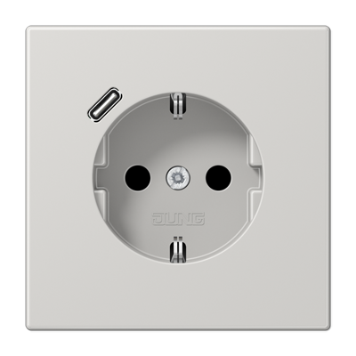 Розетка 2K+З USB Typ C Jung LS1520-18CLG Розетка 2K+З USB Typ C Jung LS1520-18CLG