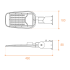 Уличный консольный светильник Wolta STL-40W/05