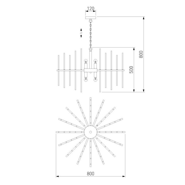 Подвесная люстра Bogates Allure 355/8 Smart Подвесная люстра Bogates Allure 355/8 Smart