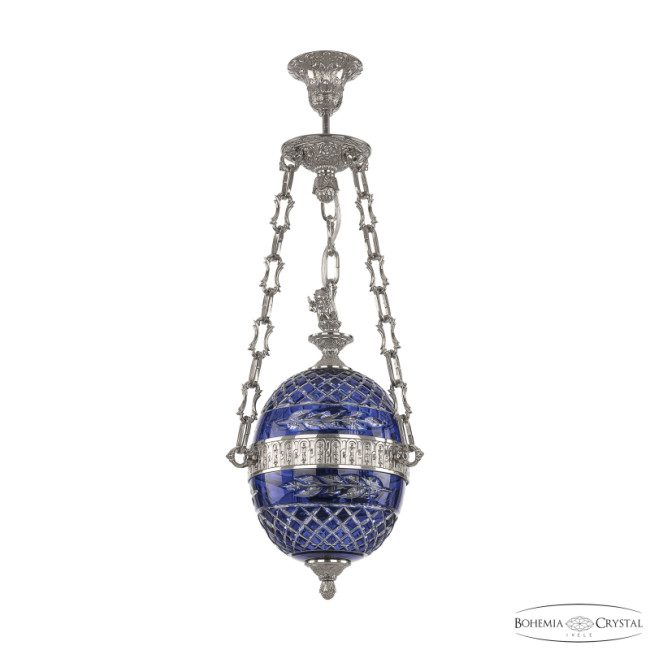 Подвесной светильник Bohemia Ivele Crystal 71000P/20 Ni Clear-Blue/H-1J FA3S Подвесной светильник Bohemia Ivele Crystal 71000P/20 Ni Clear-Blue/H-1J FA3S