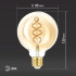 Лампа светодиодная Эра E27 7W 2400K F-LED G95-7W-824-E27 spiral gold Б0047663