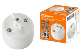 Выключатель фарфоровый поворотный с ручкой Болонь TDM Electric SQ1820-0001