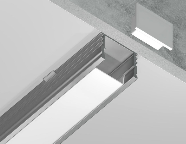 Алюминиевый накладной профиль Ambrella Light Alum Profile GP1750AL Алюминиевый накладной профиль Ambrella Light Alum Profile GP1750AL