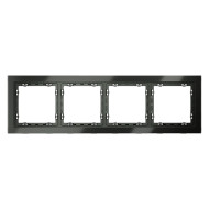 Рамка на 4 поста Voltum S70 VLS110406 (титан, стекло)