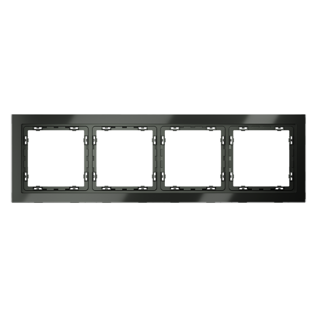 Рамка на 4 поста Voltum S70 VLS110406 (титан, стекло) Рамка на 4 поста Voltum S70 VLS110406 (титан, стекло)