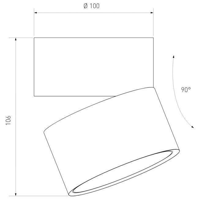 Накладной спот Elektrostandard Klips 4690389196690 a063936 Накладной спот Elektrostandard Klips 4690389196690 a063936