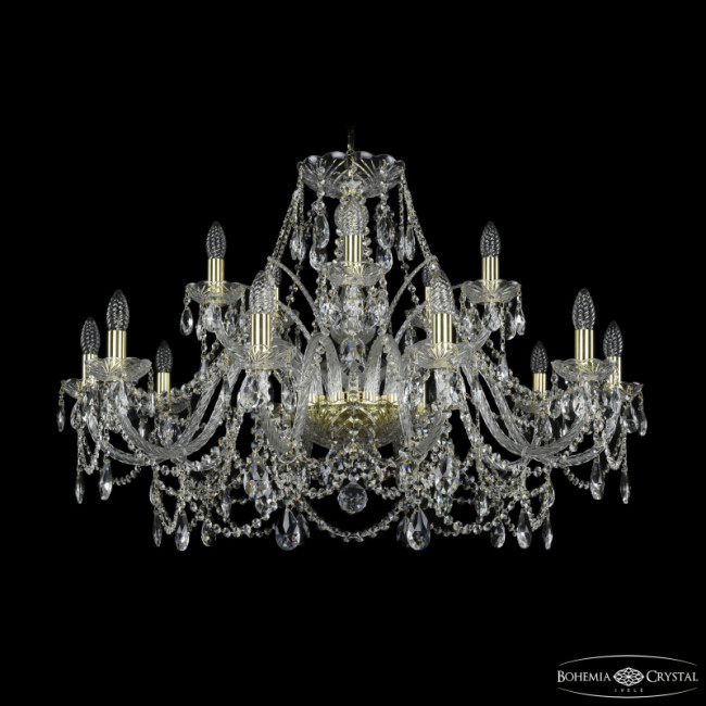 Подвесная люстра Bohemia Ivele Crystal 1411/10+5/360 G