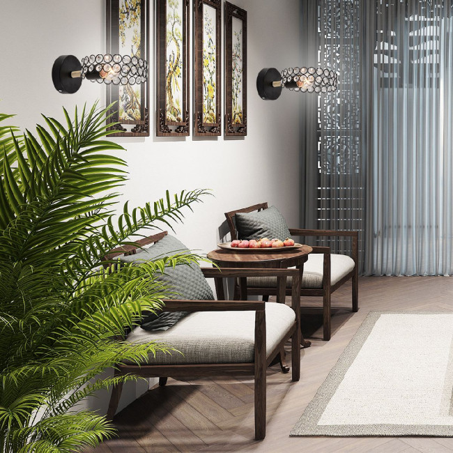 Настенный светильник Escada Banjo 679/1A Black Настенный светильник Escada Banjo 679/1A Black