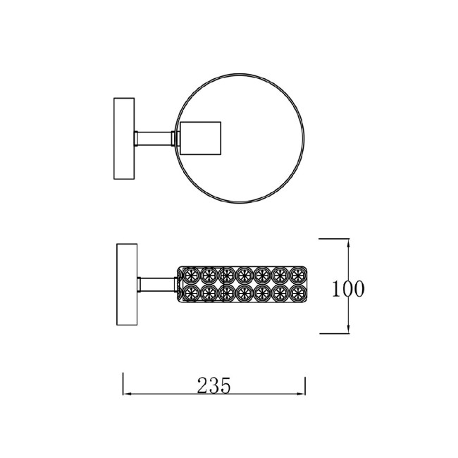 Настенный светильник Escada Banjo 679/1A Black Настенный светильник Escada Banjo 679/1A Black