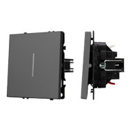 Механизм звонкового выключателя Arlight LED SWT-NOBE-MKR1-SFPL-L-GR (230V, 10A) (Серый базальт) 061736