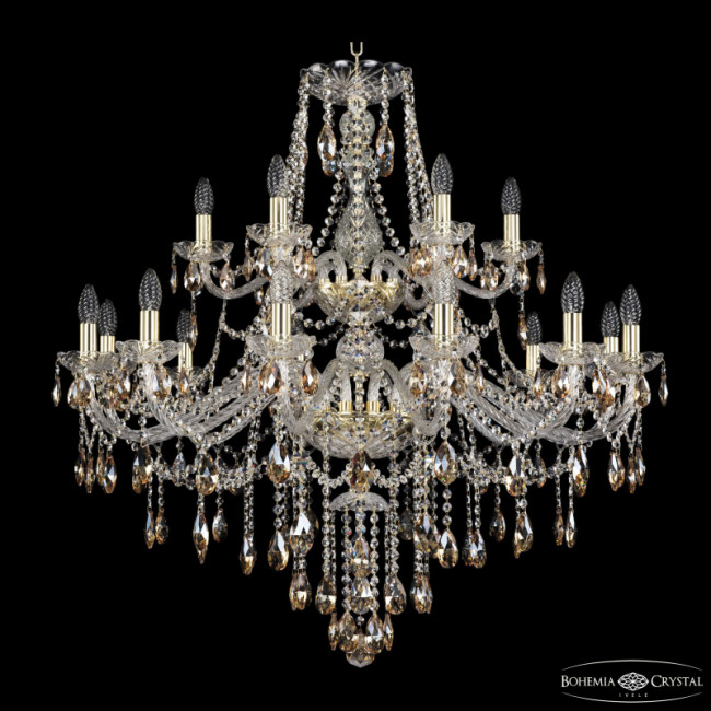 Подвесная люстра Bohemia Ivele Crystal 1415/12+6/360/2d G K721