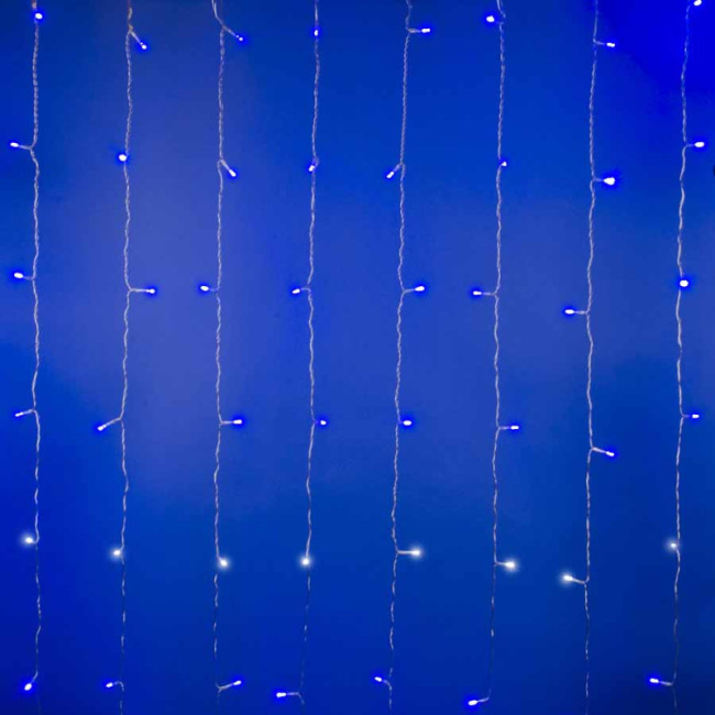 Уличная светодиодная гирлянда (UL-00007214) Uniel занавес 220V синий/белый ULD-C3020-240/TTK Blue-White IP44 Уличная светодиодная гирлянда (UL-00007214) Uniel занавес 220V синий/белый ULD-C3020-240/TTK Blue-White IP44