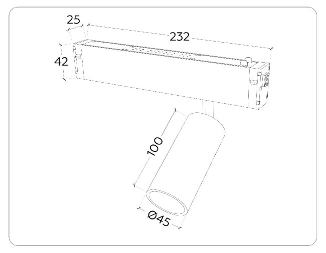 Трековый магнитный светильник Ambrella Light Magnetic 220V GL1211 Трековый магнитный светильник Ambrella Light Magnetic 220V GL1211