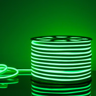 Светодиодный гибкий неон Elektrostandard 220V 9,6W 120Led 2835 IP67, односторонний зеленый, 50 м 4690389136504 Светодиодный гибкий неон Elektrostandard 220V 9,6W 120Led 2835 IP67, односторонний зеленый, 50 м 4690389136504
