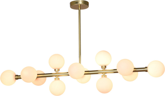 Люстра на штанге iLamp Golden 712P/12 GL-WH