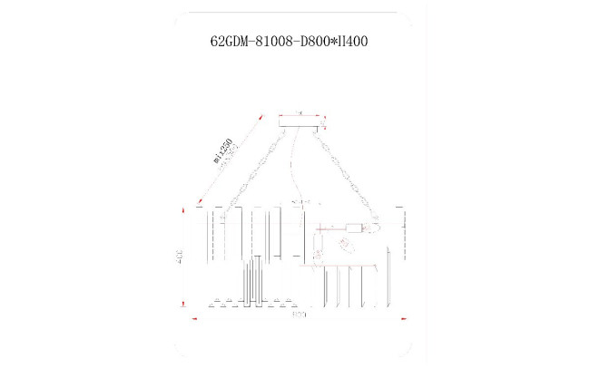 Подвесная люстра Garda Decor 62GDM-81008-800 Подвесная люстра Garda Decor 62GDM-81008-800