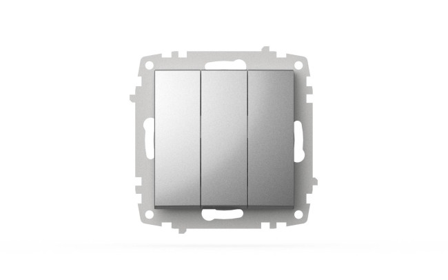 Выключатель трехклавишный ELBI Zena Vega 609-011000-254 Выключатель трехклавишный ELBI Zena Vega 609-011000-254