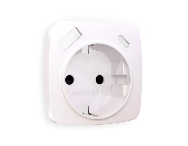 Лицевая панель для розетки с/з со шторками 2USB A+C Ambrella Volt Omega OP2100 Лицевая панель для розетки с/з со шторками 2USB A+C Ambrella Volt Omega OP2100