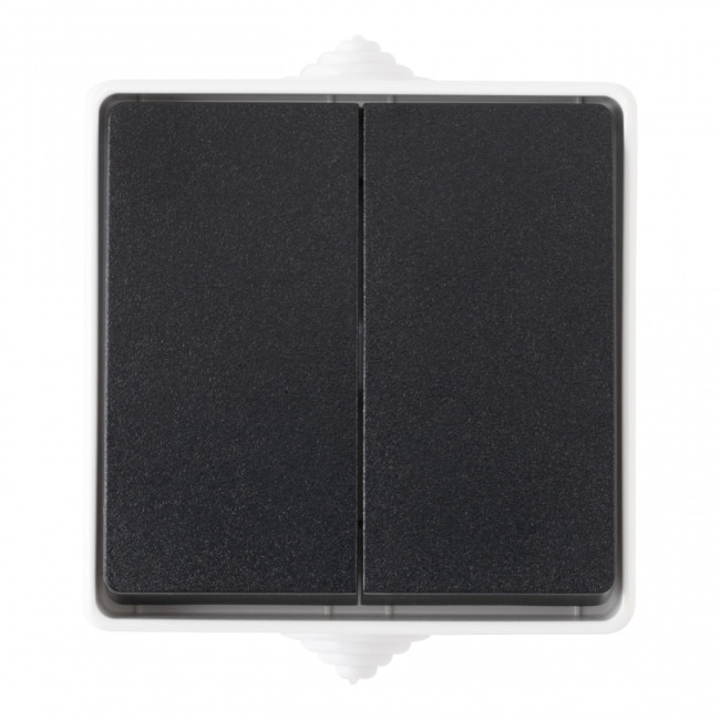 Выключатель двухклавишный Arte Milano 309.30-2.grey