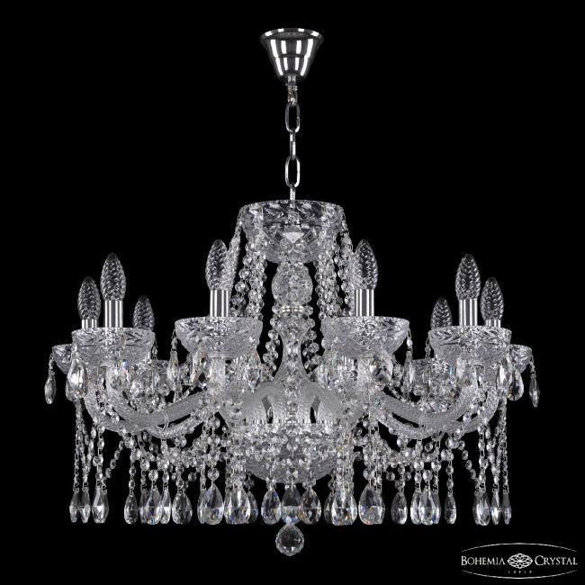 Подвесная люстра Bohemia Ivele Crystal 5413/10/240 Ni Clear/M-1F Подвесная люстра Bohemia Ivele Crystal 5413/10/240 Ni Clear/M-1F