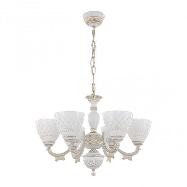 Подвесная люстра Arte Milano 343837/6 WT+G Подвесная люстра Arte Milano 343837/6 WT+G