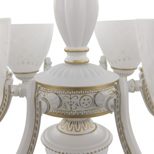 Подвесная люстра Arte Milano 343837/6 WT+G Подвесная люстра Arte Milano 343837/6 WT+G